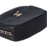 Chanel Quilted Lambskin Small Casual Trip Camera Bag Crossbody Black